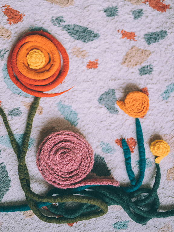 DIY SCHNECKENBAND UND FILZSCHNUR